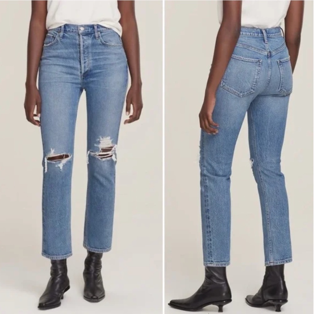 AGOLDE Jeans women’s Wilder High Rise Straight in Whiplash Size 23
